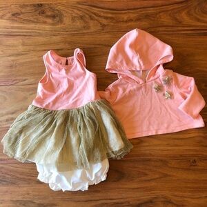 Pastourelle by Pippa & Julie Peach & Gold Outfit